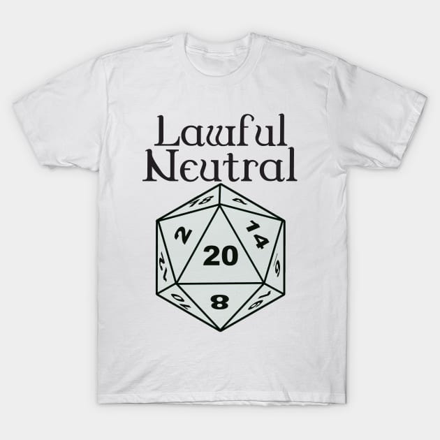 Lawful Neutral Alignment T-Shirt by DennisMcCarson